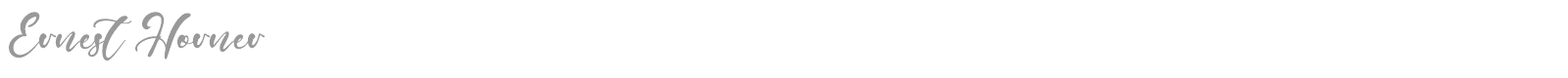 Ernest Horner font preview